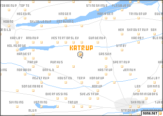 map of Kåtrup