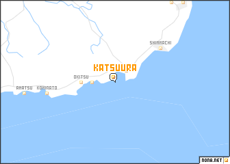 map of Katsuura