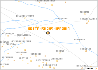 map of Katteh Shamshīr-e Pā\