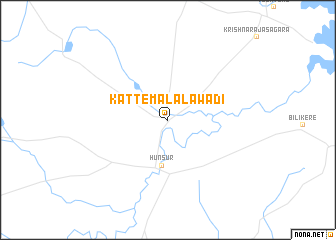 map of Katte Malalawādi