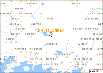 map of Kättilsmåla