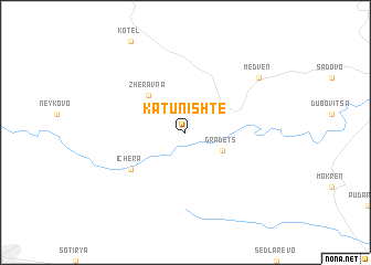 map of Katunishte