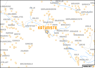 map of Katunište