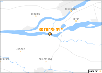 map of Katunskoye