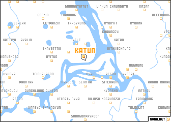 map of Katun