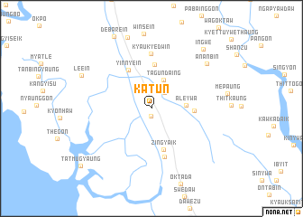 map of Katun