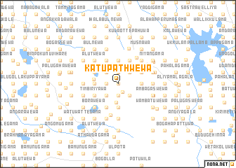 map of Katupath Wewa