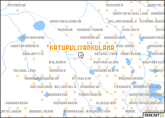 map of Katu Puliyankulama