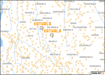 map of Katwāla