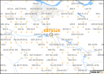 map of Katwijk