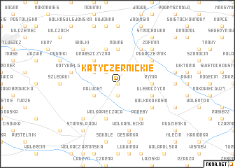 map of Kąty Czernickie