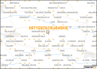 map of Kąty Goździejewskie