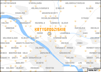 map of Kąty Grodziskie