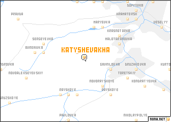 map of Katyshevakha