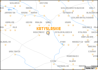 map of Kąty Śląskie