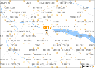 map of Kąty