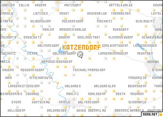 map of Katzendorf