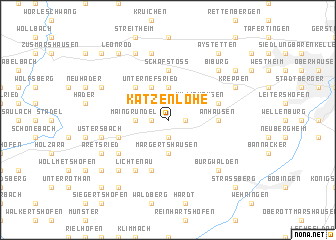 map of Katzenlohe