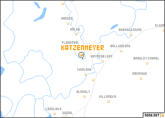 map of Katzenmeyer