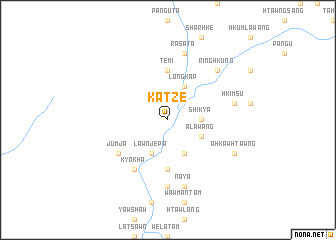 map of Katze