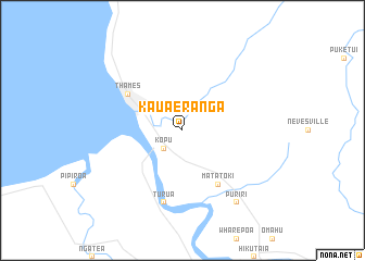 map of Kauaeranga