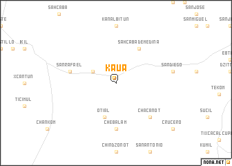 map of Kaua