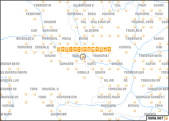 map of Kaubabiangauma