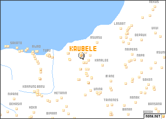map of Kaubele