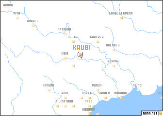 map of Kaubi