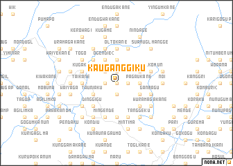 map of Kauganggiku