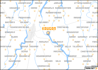 map of Kāugān