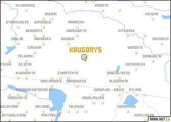 map of Kaugonys