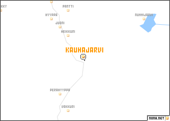 map of Kauhajärvi