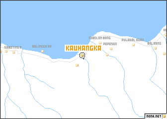 map of Kauhangka