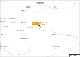 map of Kauhaoja