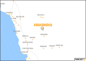 map of Kaukahoku