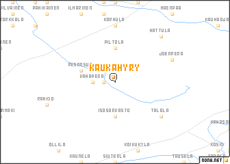 map of Kaukahyry