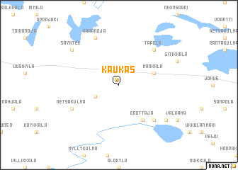 map of Kaukas