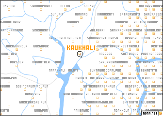 map of Kaukhāli