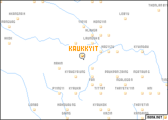 map of Kaukkyit