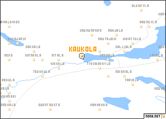 map of Kaukola