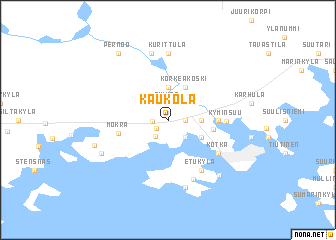 map of Kaukola