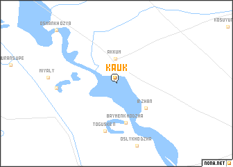 map of Kauk