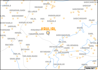 map of Kauliāl