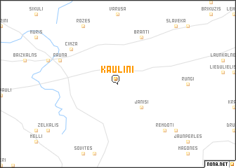 map of Kauliņi