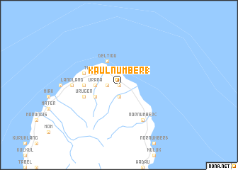 map of Kaul Number 1