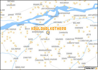 map of Kaulowāl Kothera