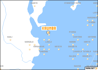 map of Kaumba