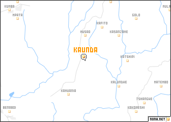 map of Kaunda