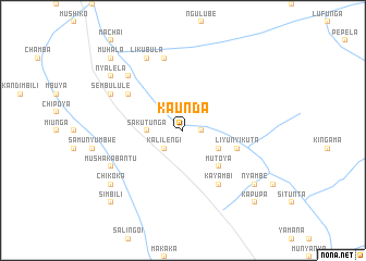 map of Kaunda